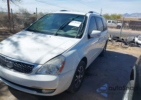 2014 Kia Sedona Ex из США, поврежденный, VIN KNDMH4C75E6547862